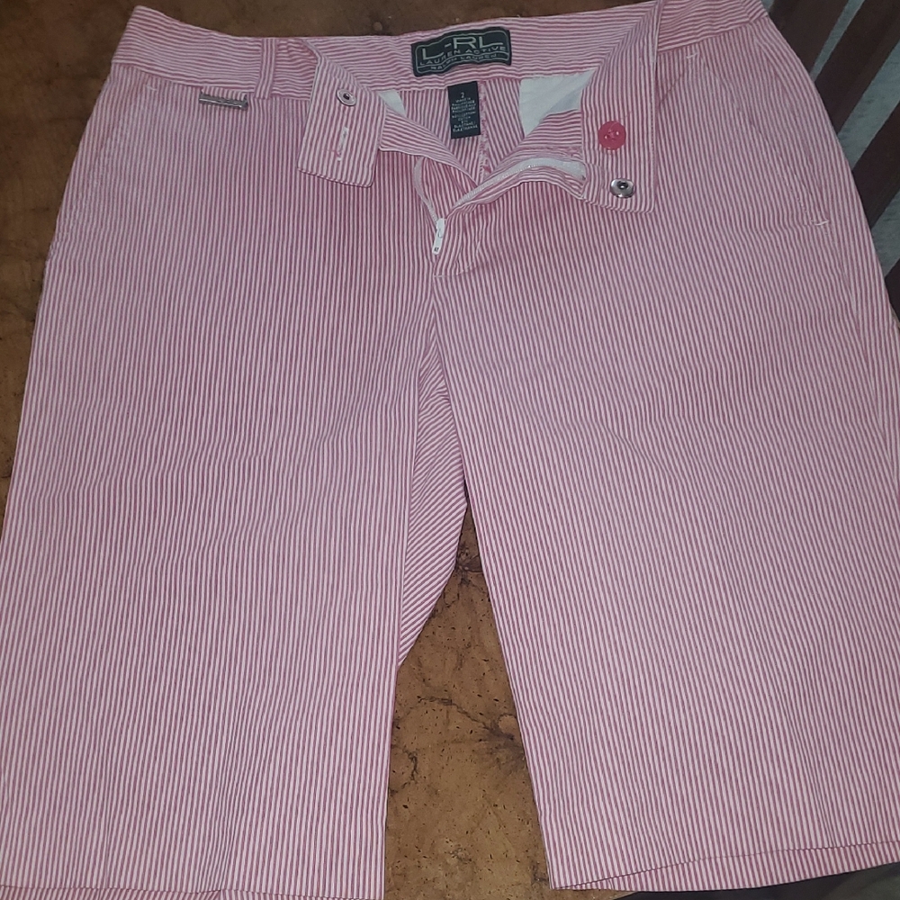 Lauren Ralph Lauren Pink Striped Shorts